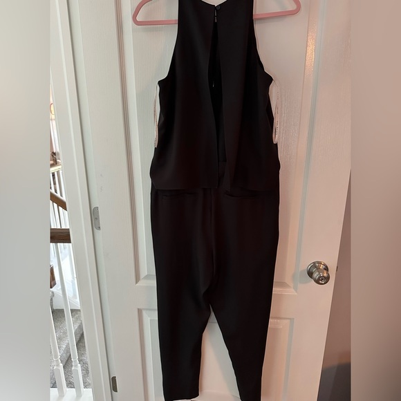 Halston Heritage Sleek Black Jumpsuit - Picture 1 of 3